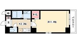 KAzur 1Kの間取図画像