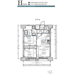 ディアレイシャス名古屋大須通 2LDKの間取図画像
