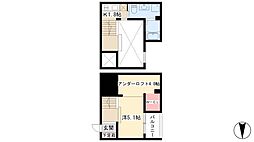 タウリス 1Kの間取図画像