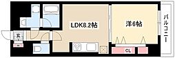 パルファンドゥジョア 1LDKの間取図画像