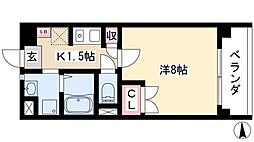 ガーデンハイツマルタカ2 1Kの間取図画像