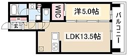 OPUSRESIDENCENAGOYASTATION 1LDKの間取図画像