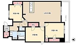ロイジェント日吉 3LDKの間取図画像