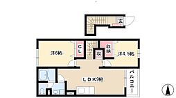 セレクト 2LDKの間取図画像