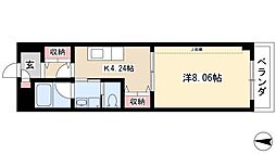 パーラムKY 1Kの間取図画像