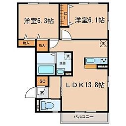 サニーコート 2階/-