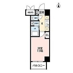 ファーニッシュ太平通 1Kの間取図画像