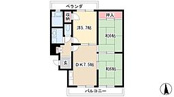 メゾン西町 3DKの間取図画像