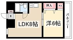 ラ・クール泉 4階1LDKの間取り