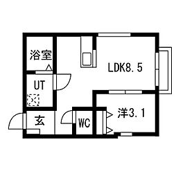 間取図画像 1LDK