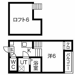 間取図画像 1K