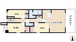 グラン・アベニュー 名駅南 6階3LDKの間取り
