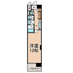 CASAα名駅南 5階1Kの間取り