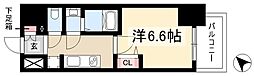 MAXIV名古屋上前津 6階1Kの間取り