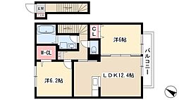 ハイツ　アムール　B棟 2階