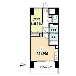 La　Douceur山王 9階1LDKの間取り