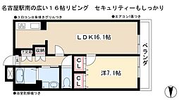 グラン・アベニュー 名駅南 9階1LDKの間取り