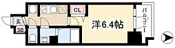 プレサンス鶴舞駅前レジス 8階1Kの間取り