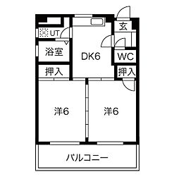 間取図画像 2DK