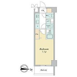 ヴェルデシア名駅南(旧ルネフラッツ名駅南) 9階1Kの間取り