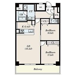 間取図画像 2LDK