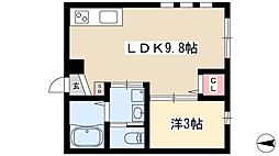 Ceres岩塚駅前A 1LDKの間取図画像