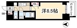 プレサンス大曽根駅前ファースト 1Kの間取図画像