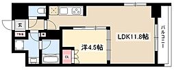 OKBアヴェニール菊井町 1LDKの間取図画像