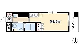 パークアクシス名駅南 ワンルームの間取図画像