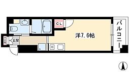 パークアクシス名駅南 ワンルームの間取図画像