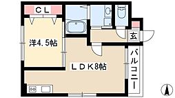 MoveSannoeast 1LDKの間取図画像