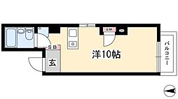 リアライズ鶴舞南2 ワンルームの間取図画像