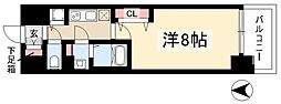 プレサンス新栄町ギャラント 1Kの間取図画像
