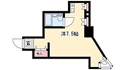 ラ・レジダンス・ド・シャトレーヌ ワンルームの間取図画像