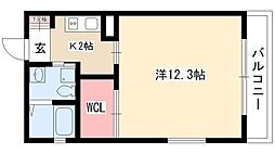 リバーフロントレジデンス 1Kの間取図画像