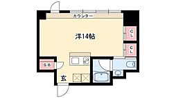 KDXレジデンス東桜1 ワンルームの間取図画像
