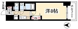 プレサンス新栄町ギャラント 1Kの間取図画像