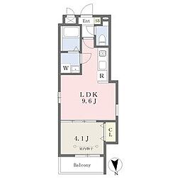 Cherim並木 1LDKの間取図画像