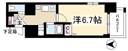 ライジングコート名古屋駅南 1Kの間取図画像