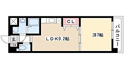 エクセレントガーデン 1DKの間取図画像