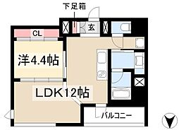 レジデンスT・L新栄 1LDKの間取図画像