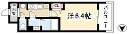 メイクス鶴舞2 1Kの間取図画像