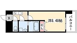 マリオン千代田 1Kの間取図画像