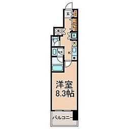 casa+α名駅南 1Kの間取図画像