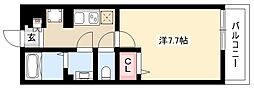 リブリ・社台 1Kの間取図画像
