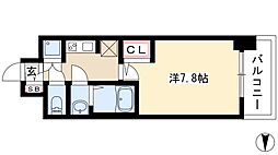 S-RESIDENCE志賀本通 1Kの間取図画像