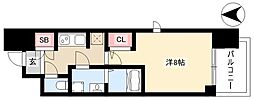 ラドゥセール本郷 1Kの間取図画像
