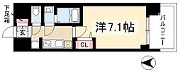 プレサンスTHE栄 1Kの間取図画像