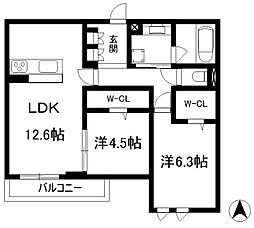 サンハイム二瀬 2階/-