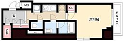 セイワパレス丸の内駅前 1Kの間取図画像